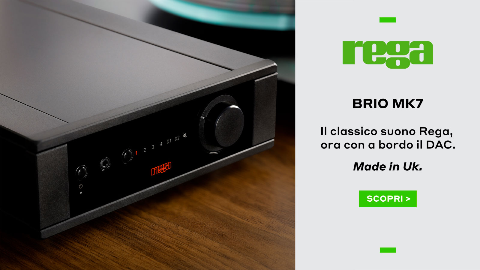 Prodotti Green Sounds: Rega, Naim, Focal