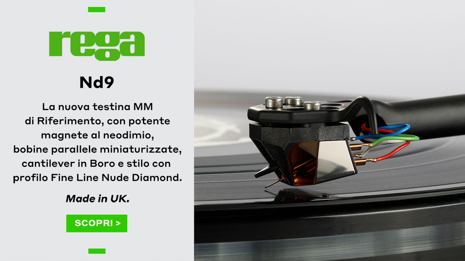 Prodotti Green Sounds: Rega, Naim, Focal