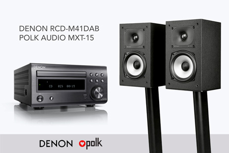   Polk Audio M XT-15 & Denon RCD-M41DAB