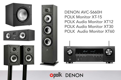   Denon AVC-S660H & Polk Audio XT60 XT15 XT30 XT12