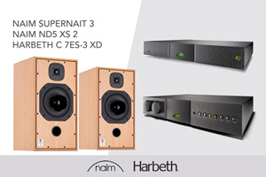 Visualizza il bundle -   Naim Supernait 3 & ND5 XS 2 + Harbeth 7ES3 XD 